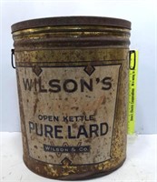 Wilson & Company Lard Tin