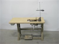 WMC Sewing Machine Motor & Table See Info