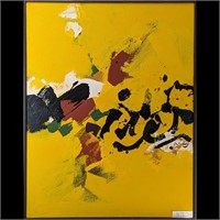 American Jon Henry 1916-90 Acrylic Abstract Painti