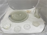 8 Pcs Glassware - Platters - Boot Cup - Coasters