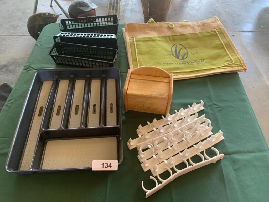 Flatware Holder, Broom Holders, Trays, Recipe Box,