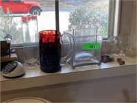 LOT OF MISC GLASSWARE / KITCHEN