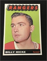 1965 Topps Hockey Card Billy Hicke