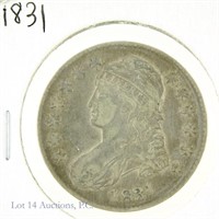 1831 Silver Capped Bust Half Dollar (F?)