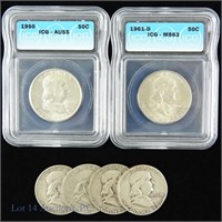 Silver Franklin Half Dollar (6)