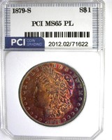 1879-S Morgan MS65 PL LISTS $400