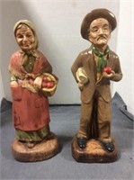 Pair Of Man And Woman Figures (woman Has Been