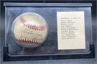 (D) Vintage baseball signed ball Wynn Mathew’s