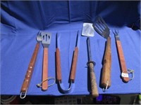 BBQ utensils .