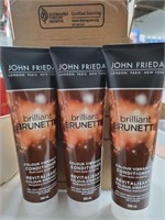 Lot of 3 John Frieda Conditioner Brunette