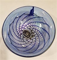 Art glass bowl, Robert Held art glass