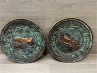 (26 Copper 12" Relief Wall Plates