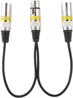 (N) XLR Splitter Cable for, 3 Pin XLR Female to Du