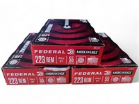 3 Boxes of Federal .223 Rem Ammo