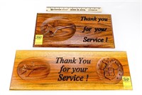 2-Air Force Service Wooden Plaques
