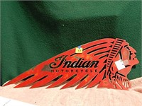 25" Indian Motorcycle Metal Cut Out Sign