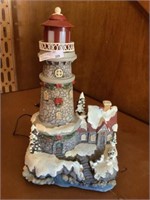 14 inch light up lighthouse