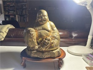 Stone Buddha with Stand