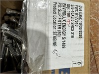 Box 3/8"x3-1/2" Stainless Bolts