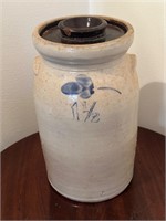 Antique Butter Churn Pottery Crock