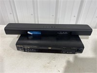 TV soundbar and DVD player