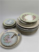 (27) Mismatched China Plates, many are Lusterware