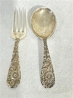 S. KIRK & SON STERLING SILVER BABY SPOON AND