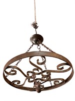 French Iron Scroll Light Fixture