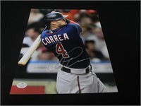 Carlos Correa Signed 8x10 Photo VSA COA