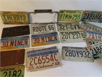 Lot of Old License Plates