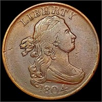 1804 Draped Bust Half Cent NEARLY UNCIRCULATED