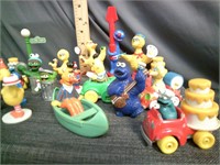 Lot of Sesame Street figurines/toys