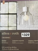 ALLEN AND ROTH PENDANT LIGHT RETAIL $60