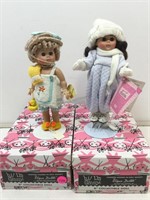 2 Ginny Vogue dolls. 8in collectible in boxes.