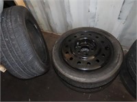 (3)Tires on rims. Spares.