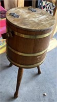 Vintage Wooden Sewing Barrel