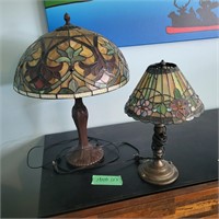 M110 Two Tiffany style Lamps