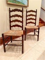 Pair of Tell City Chair Co. Ladder Back Chairs