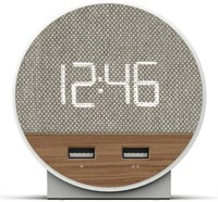 NSO2-WFL USB-C Alarm Clock - Walnut Weave