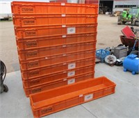 10 ORANGE TOTES