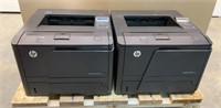(2) hp Pro 400 M401dne Laser Jet Printers
