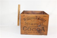 VTG Willaim Baker Cocoa Box Justice Brand Box