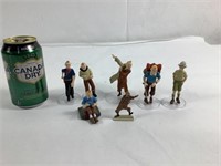Figurines Tintin de collection.
