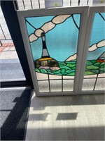 Stained Glass Lighthouse Window