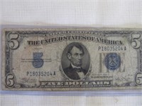 US $5 Silver Certificate Series 1934-C