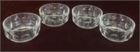 4 Arcoroc Cristal D’Arques-Durand Petale Bowls