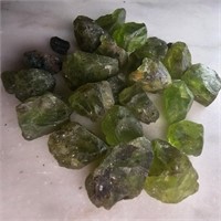 217 Ct Rough Peridot Gemstones Lot