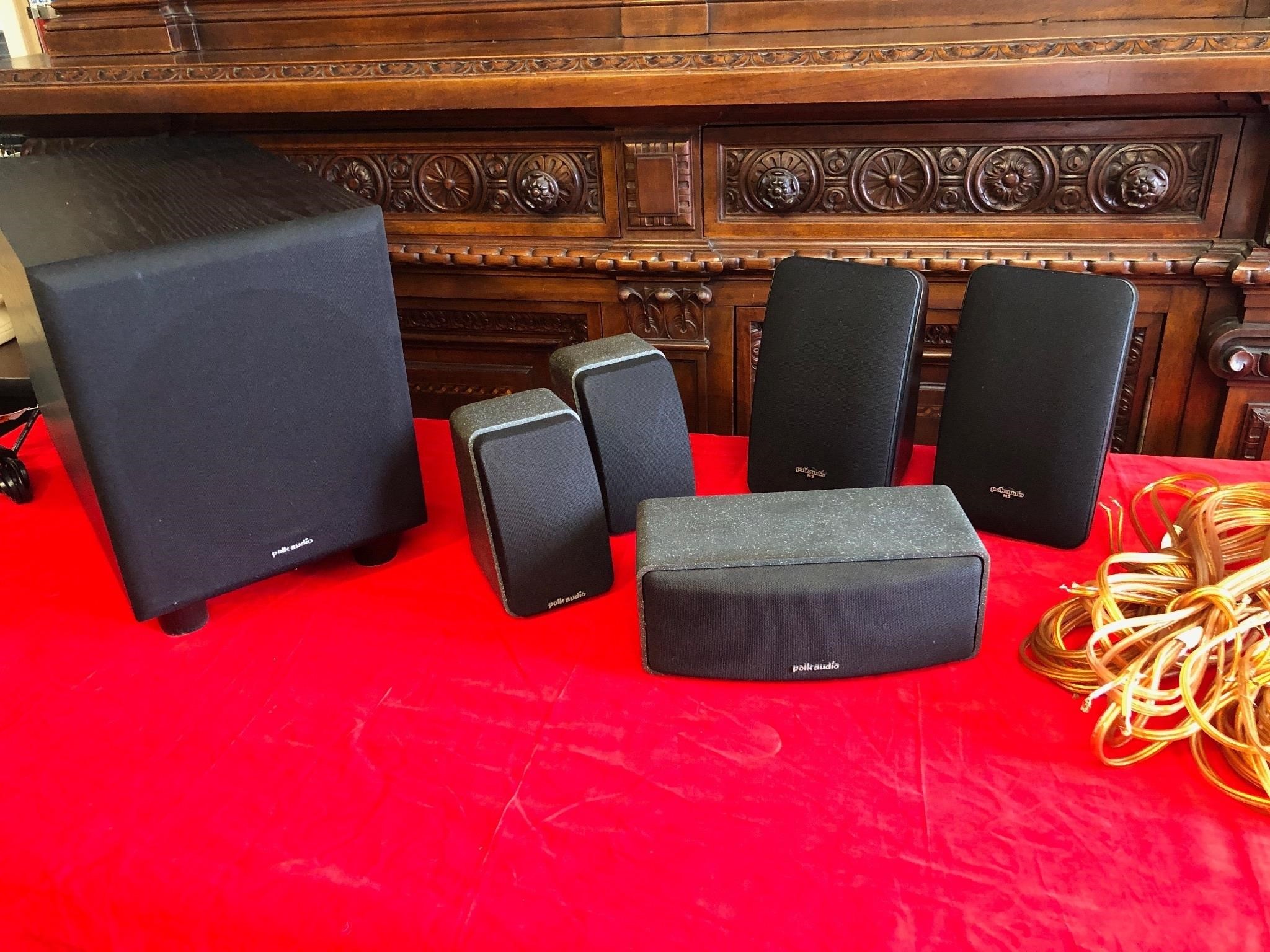 6pc Polk Audio Speakers System