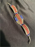 Beautiful handmade vintage bracelet with lapis