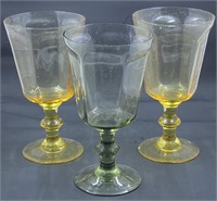 Glass Goblet Trio